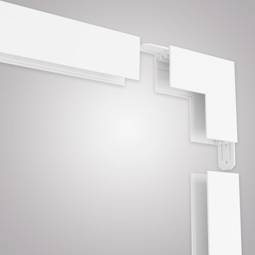 Угловой соединитель внутренний для накладного шинопровода белый, AM544 WH SMART