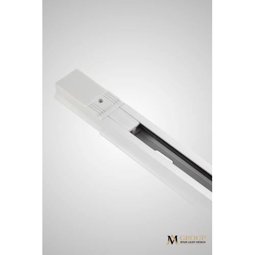 Трековый шинопровод 1,5 метра однофазный AM Group AM177 WH 1,5М