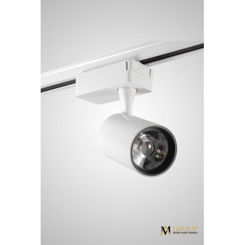 Однофазный трековый светильник светодиодный AM Group AM227 WH 4000K