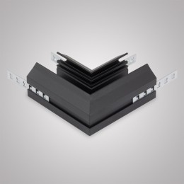 Угловой соединитель горизонтальный для Трекового шинопровода + Закладного профиля черный для натяжного потолка ПВХ 220V SMART, AM540 BK SMART