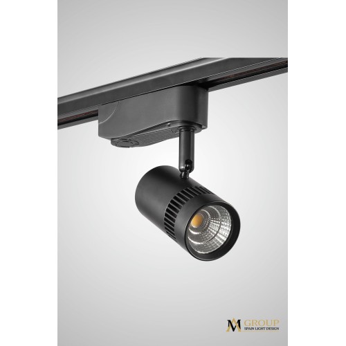Однофазный трековый светильник светодиодный AM Group AM230 BK 4000K