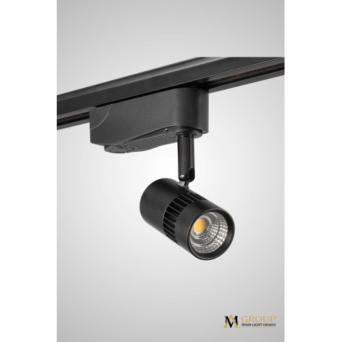 Однофазный трековый светильник светодиодный AM Group AM229 BK 4000K