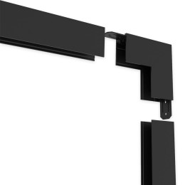 Угловой соединитель внутренний для накладного шинопровода черный, AM544 BK SMART