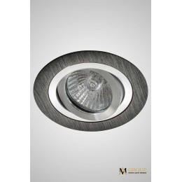 Поворотный встраиваемый точечный светильник AM Group AM122 BK-CH