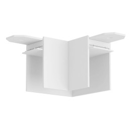 Угловой соединитель горизонтальный для накладного шинопровода белый, AM543 WH SMART