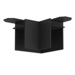 Угловой соединитель горизонтальный для накладного шинопровода черный, AM543 BK SMART