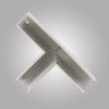 Т-образный коннектор для накладного магнитного шинопровода MAGNET AM 401 LL-20B 90° Т-образный WH
