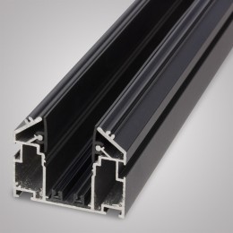 Трековый шинопровод + Закладной профиль для натяжного потолка ПВХ 3М ЧЕРНЫЙ, AM539 3M BK SMART